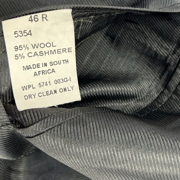 Oscar De La Renta Blazer Jacket Men’s Size 46R Blue Windowpane Sport Coat Wool - Picture 5 of 12